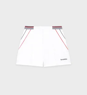 Serif Logo Borg Short - White/Navy/Red