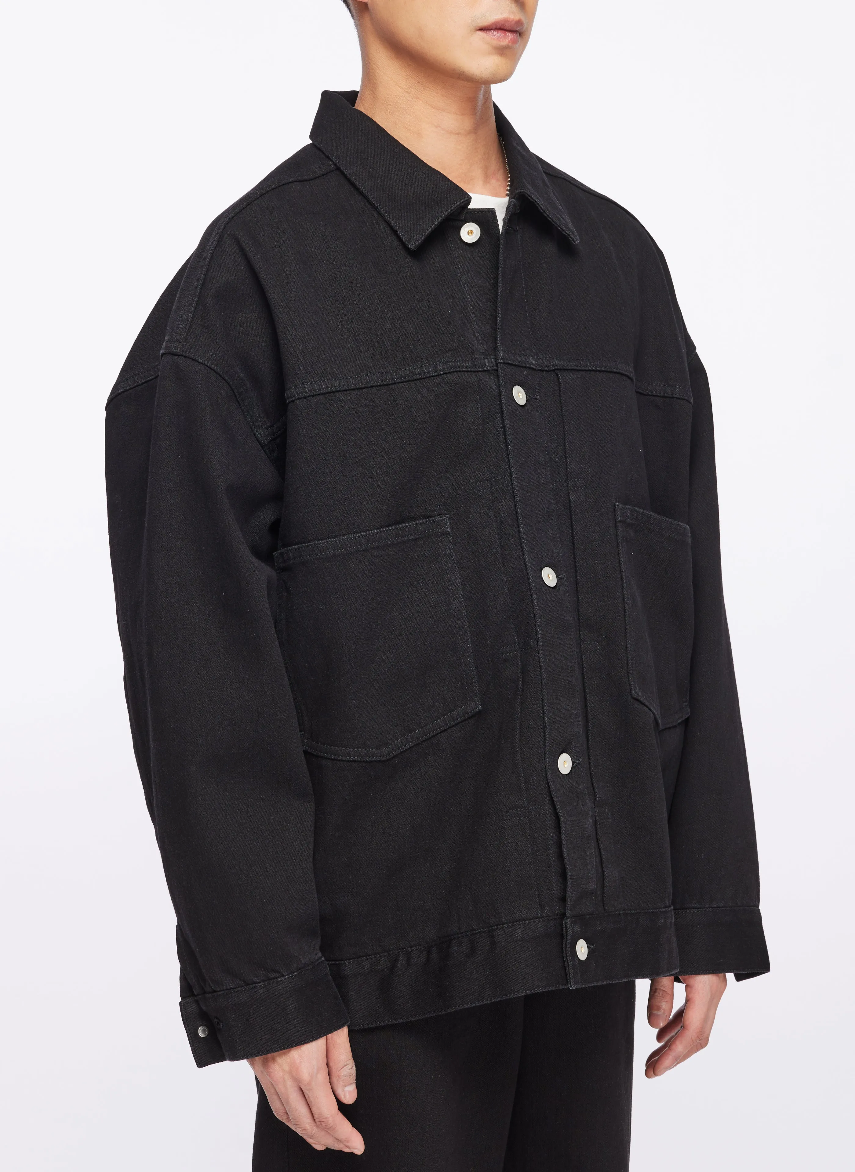 13oz Cotton Polyester Denim Worker Jacket