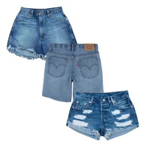 50x LEVI’S LEE WRANGLER WOMEN'S DENIM SHORTS