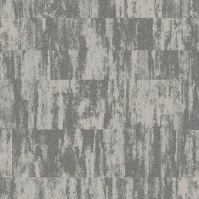 Abstract Layered Textured Wallpaper in Charcoal