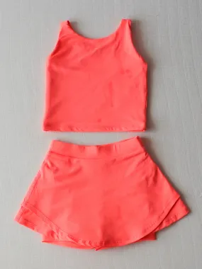 Active Skort Set - Cherry Fizz