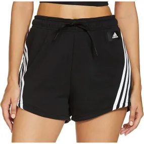 adidas Future Icon 3 Stripes Womens Training Shorts - Black