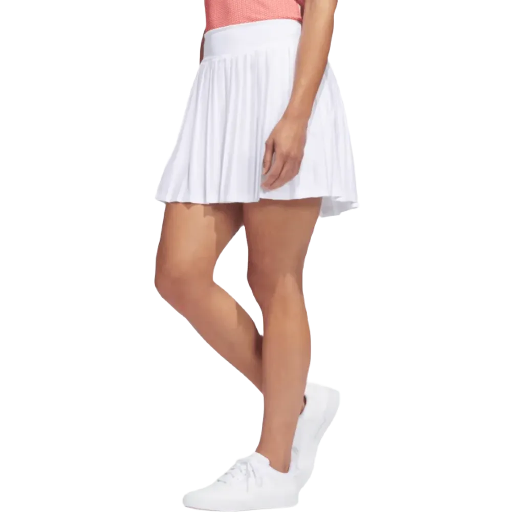 Adidas Ultimate365 Tour Pleated 15-Inch Skort - White