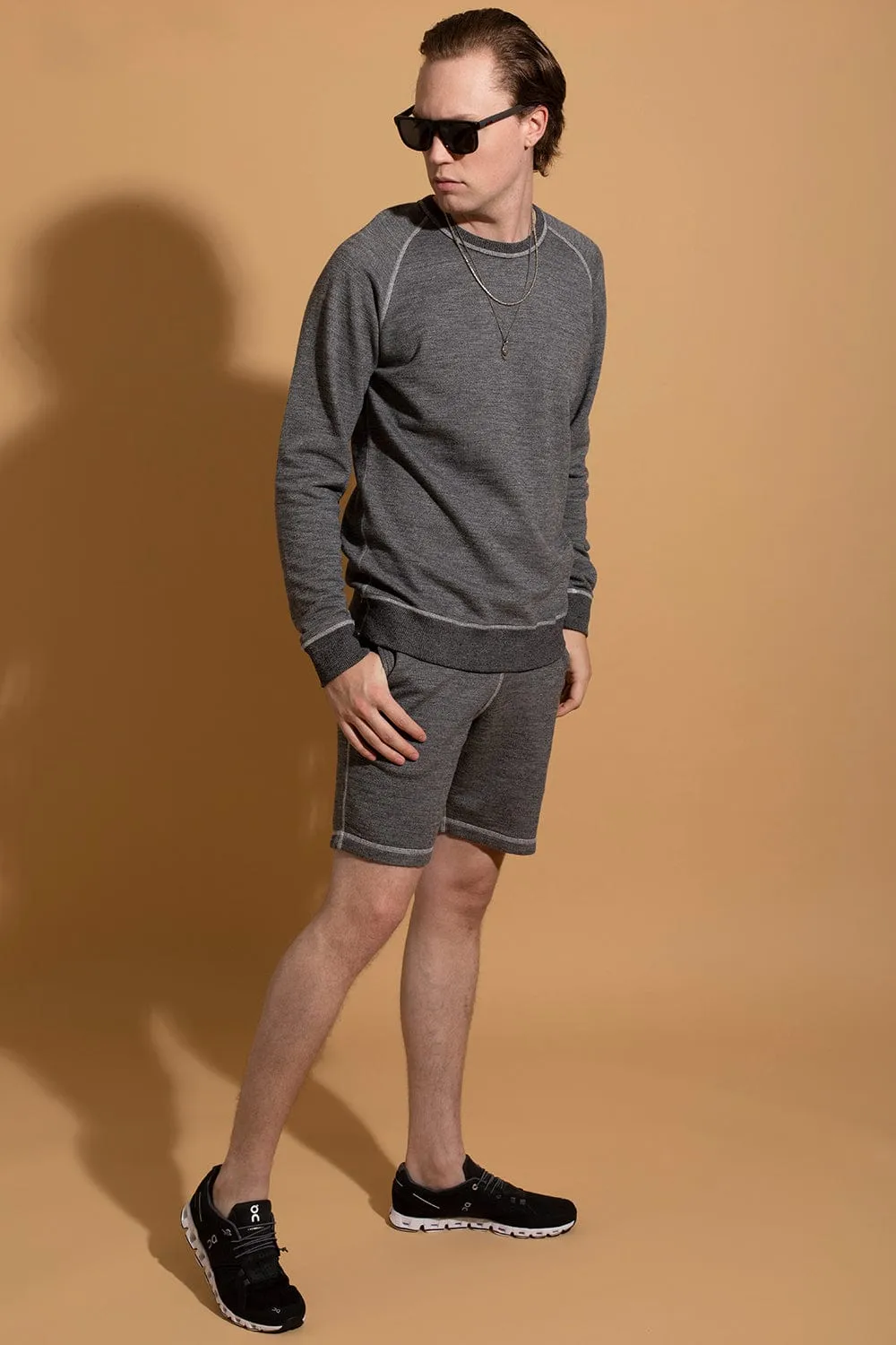 Afador Contrast Stitch Sweat Shorts