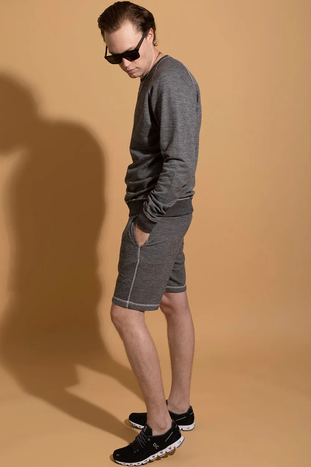 Afador Contrast Stitch Sweat Shorts