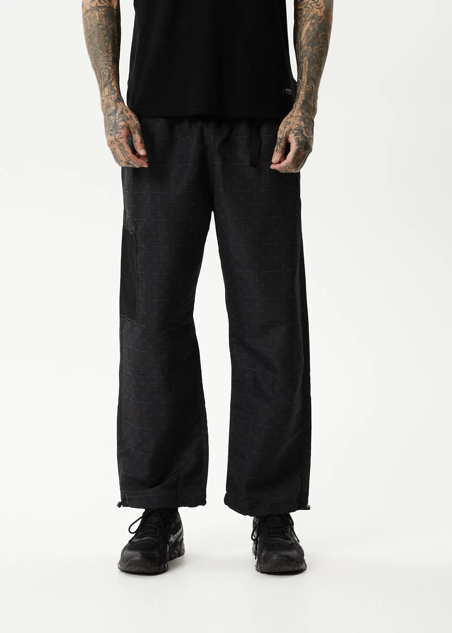 AFENDS Mens Escape - Spray Pants - Charcoal