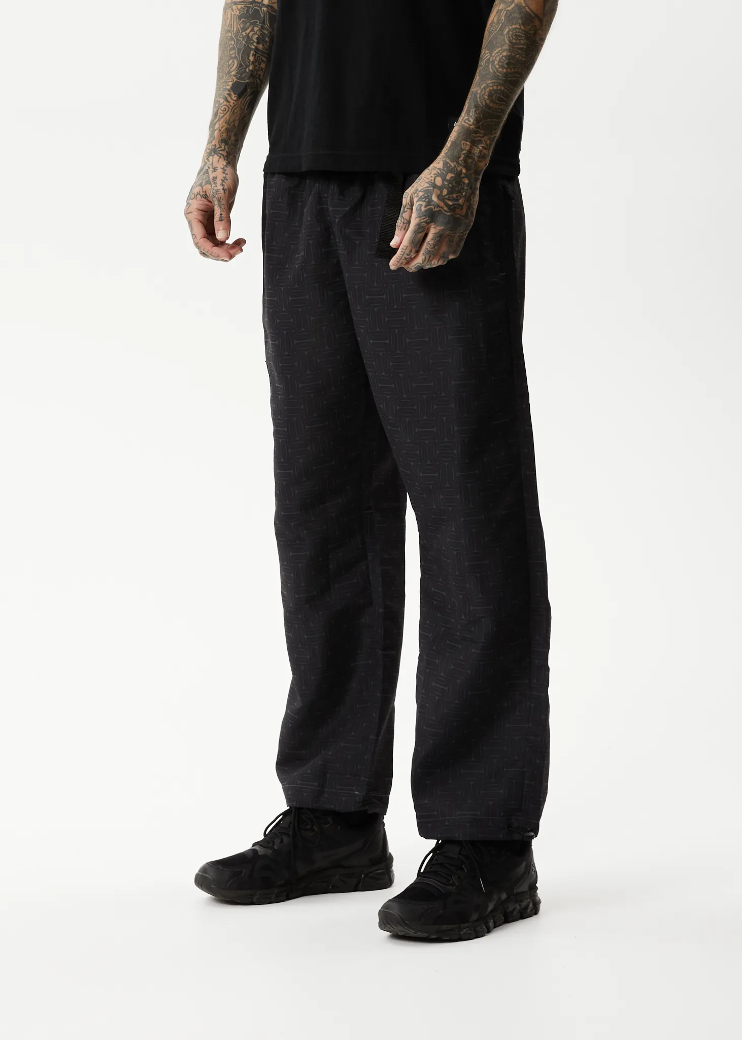 AFENDS Mens Escape - Spray Pants - Charcoal