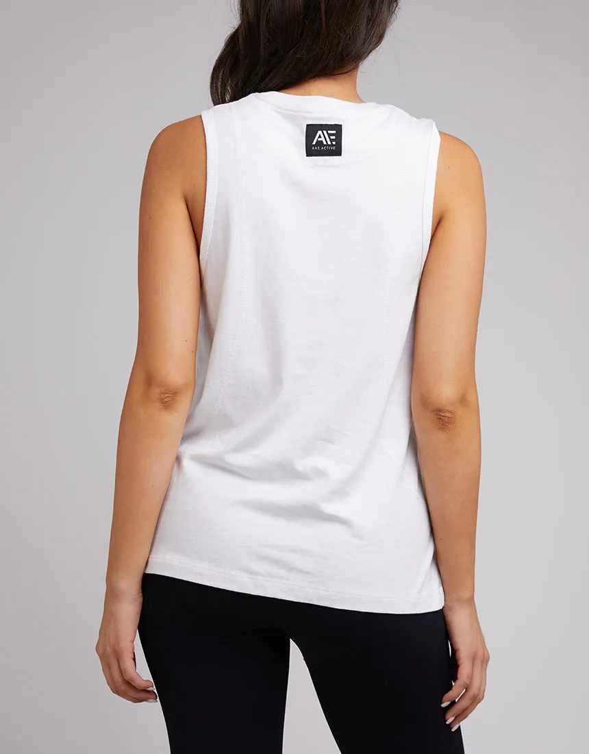 All About Eve Active Anderson Tank White