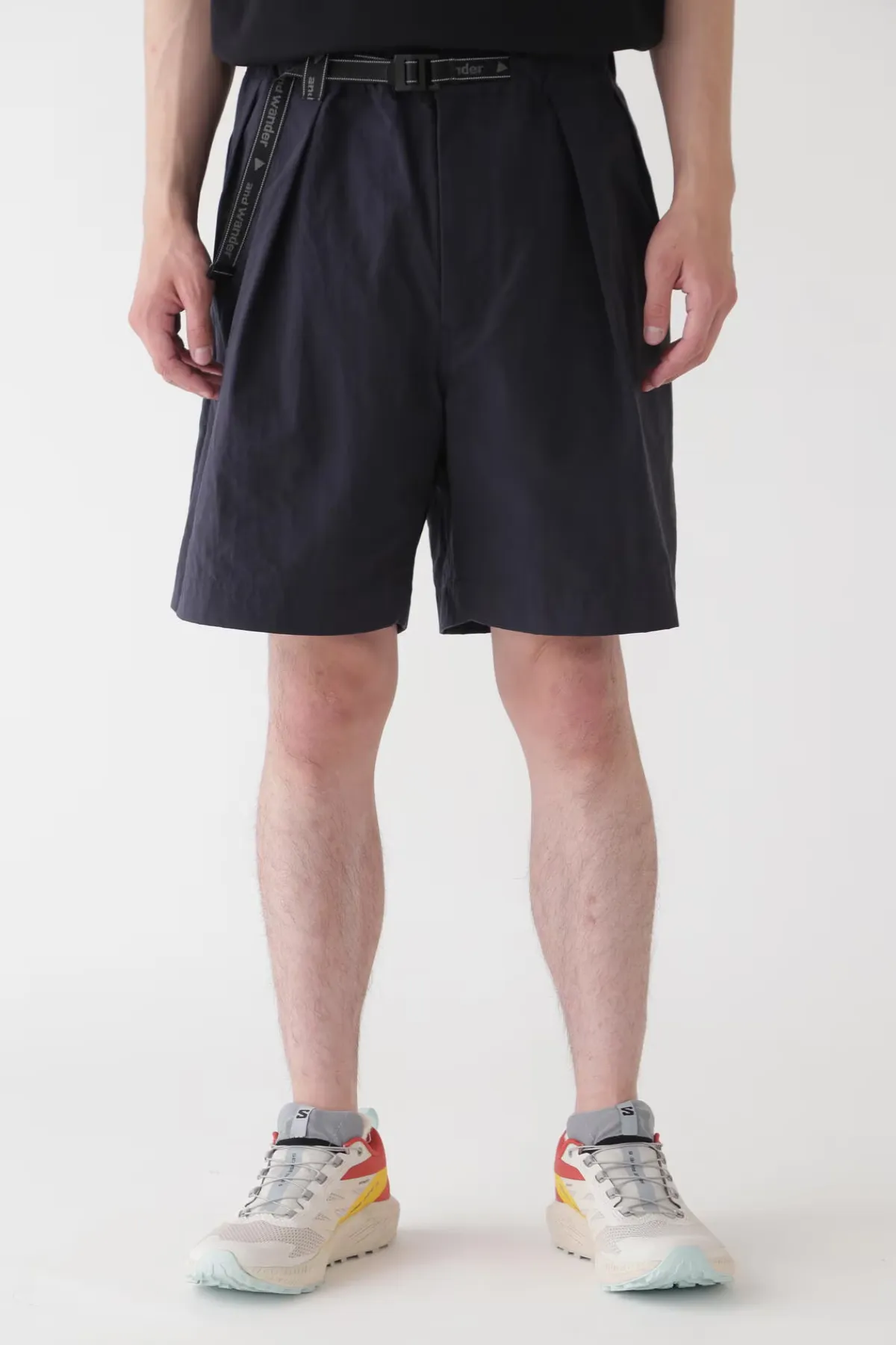 and Wander Nylon Chino Shorts - Navy