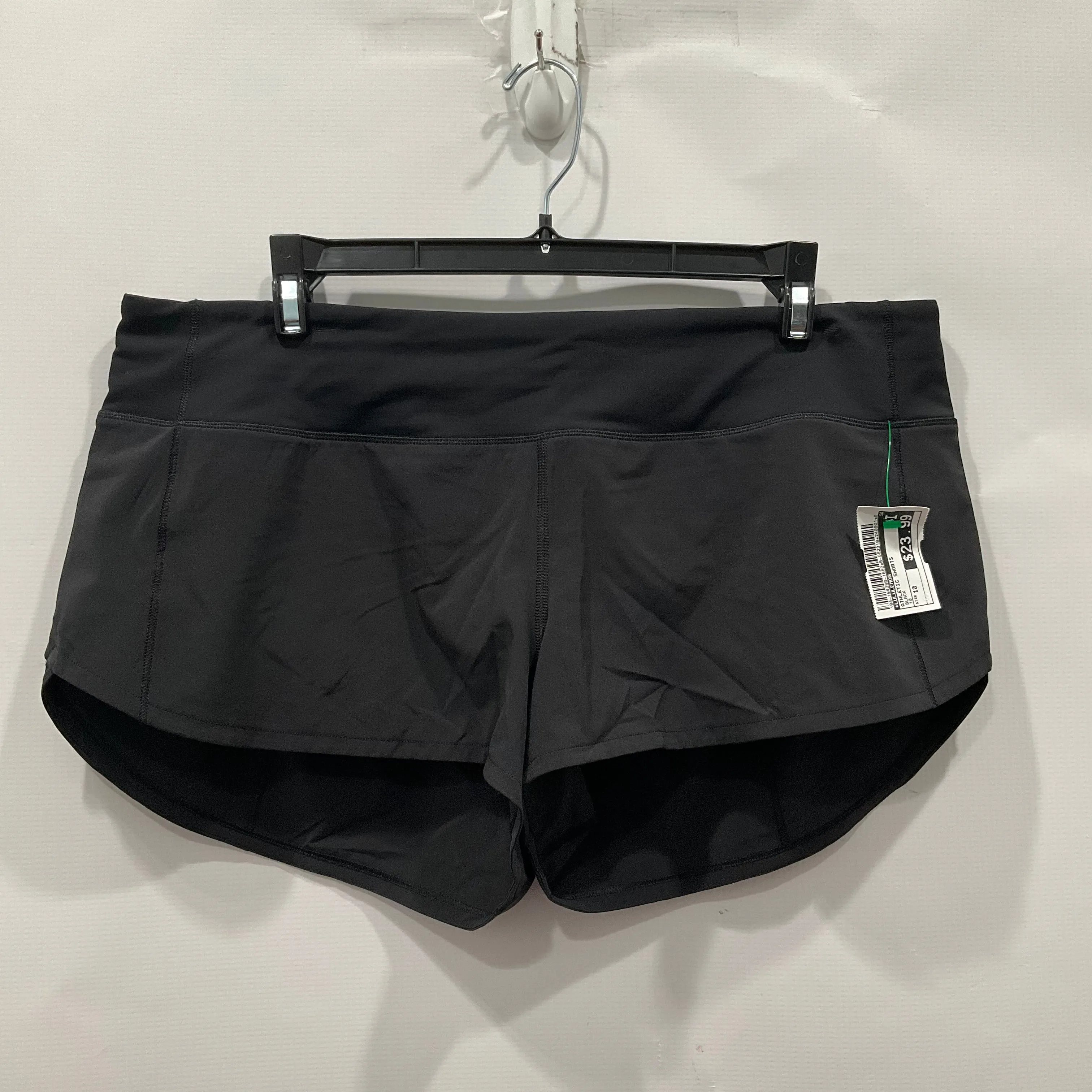 Athletic Shorts By Lululemon In Black, Size: 10