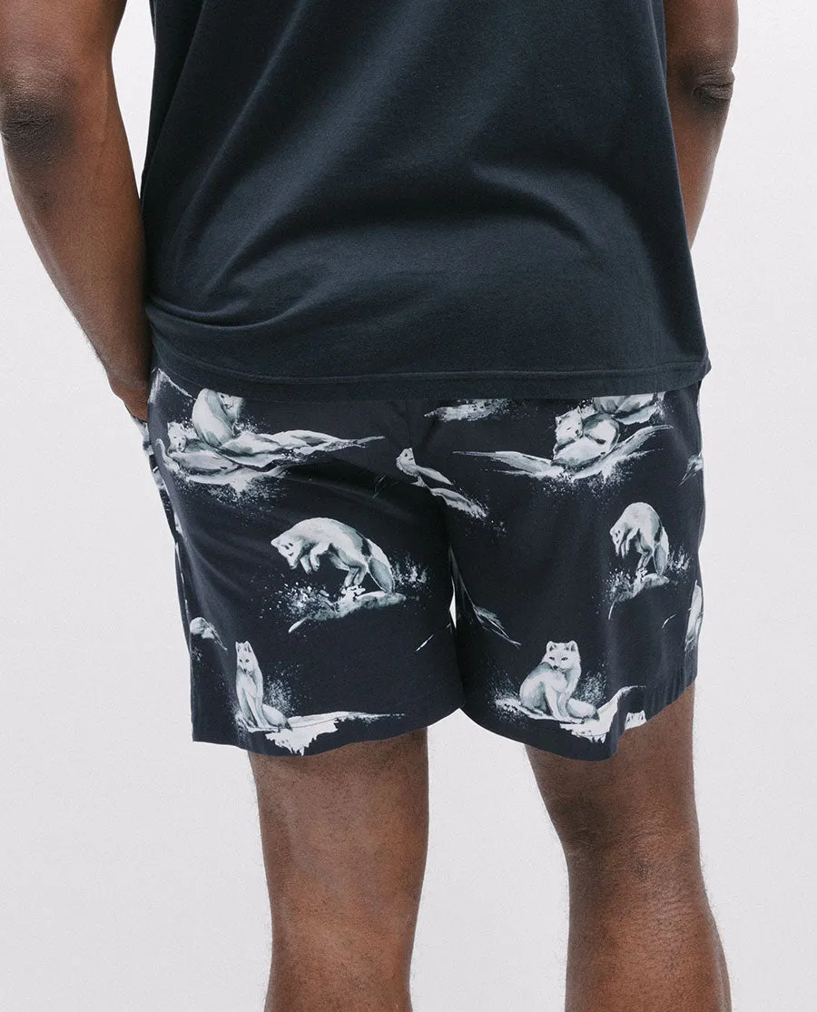 Atlas Arctic Fox Print Shorts