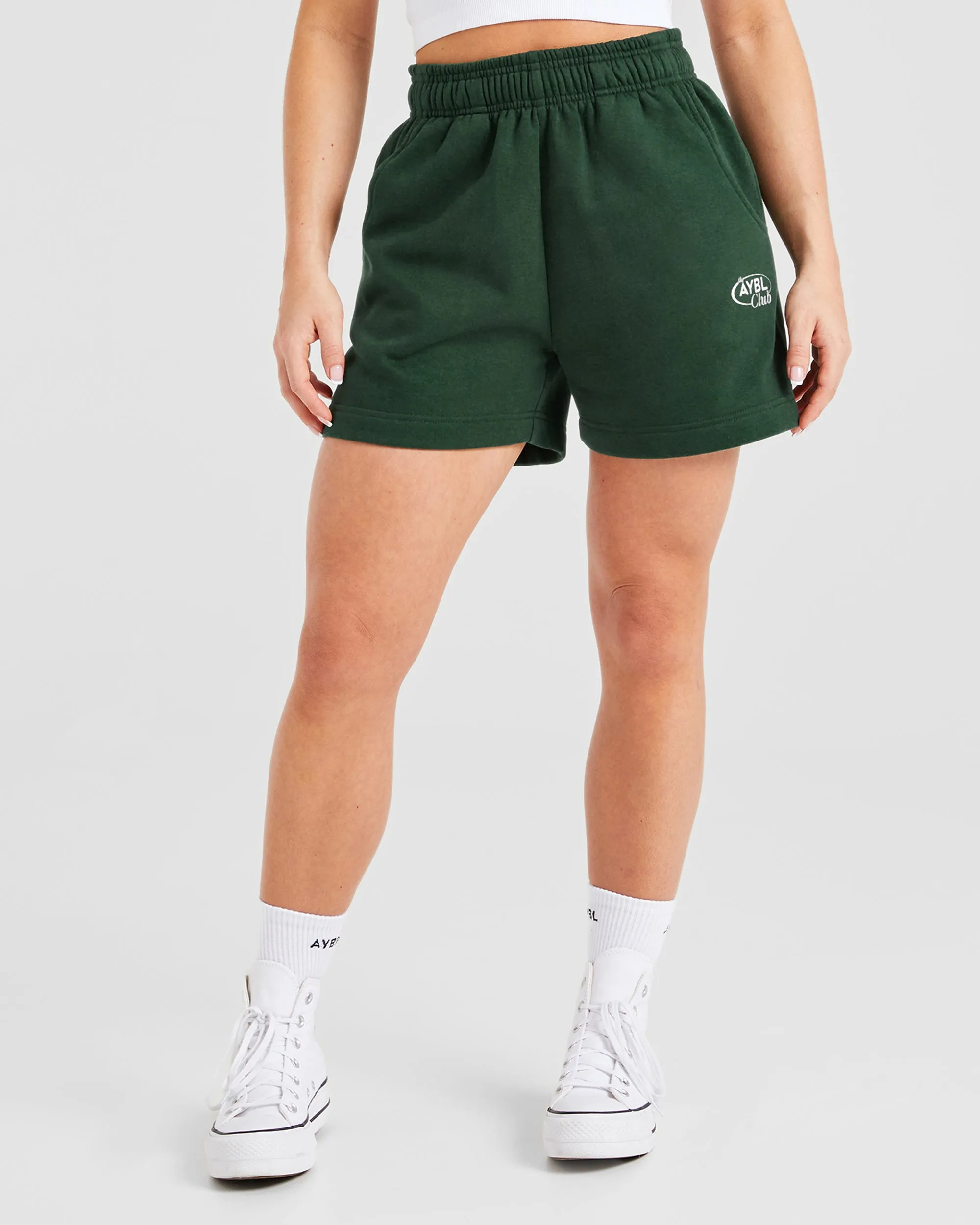 AYBL Club Shorts - Green/Sand