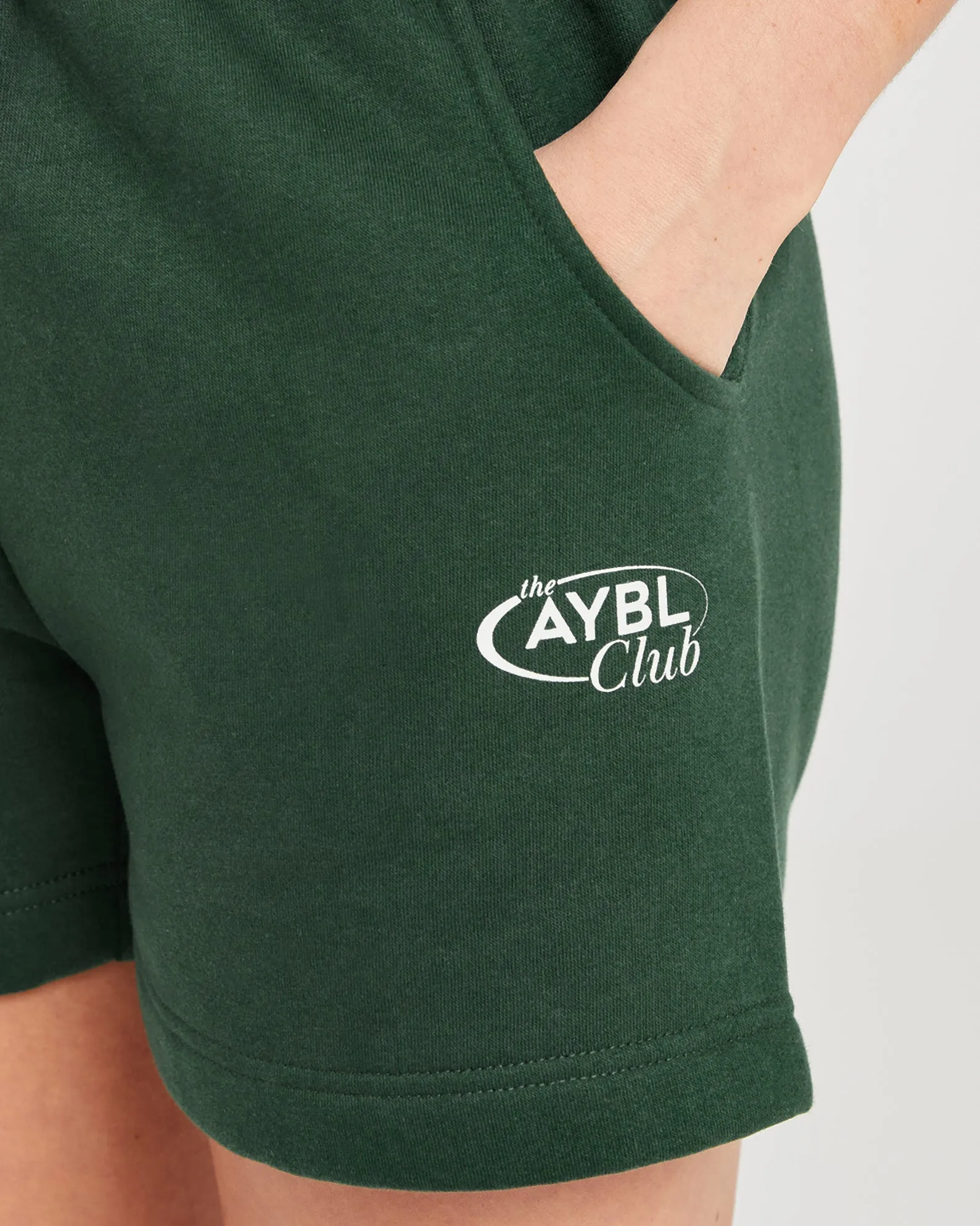 AYBL Club Shorts - Green/Sand