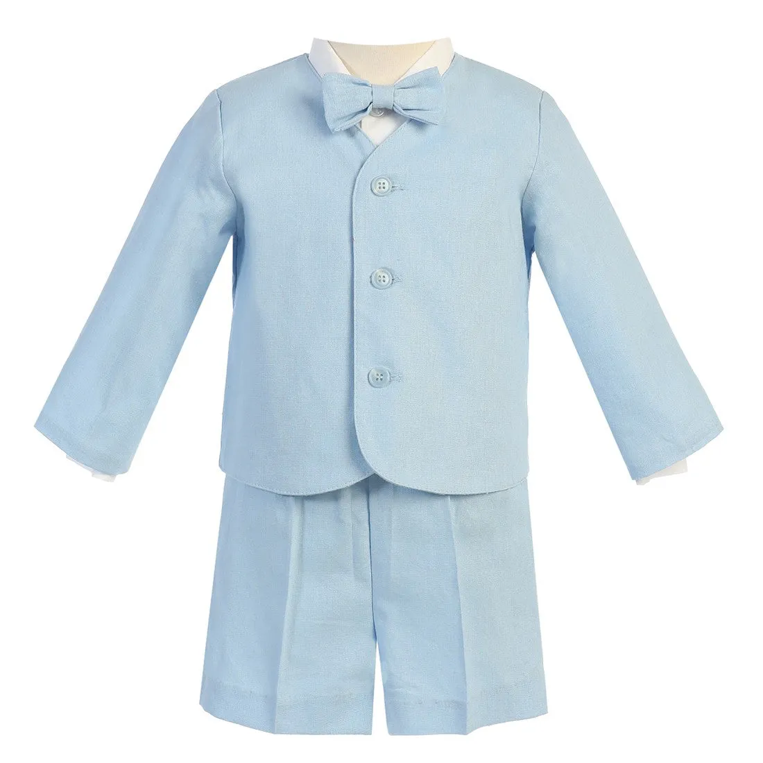 Baby Boys Light Blue Eton Short Formal Ring Bearer Easter Suit 6-24M