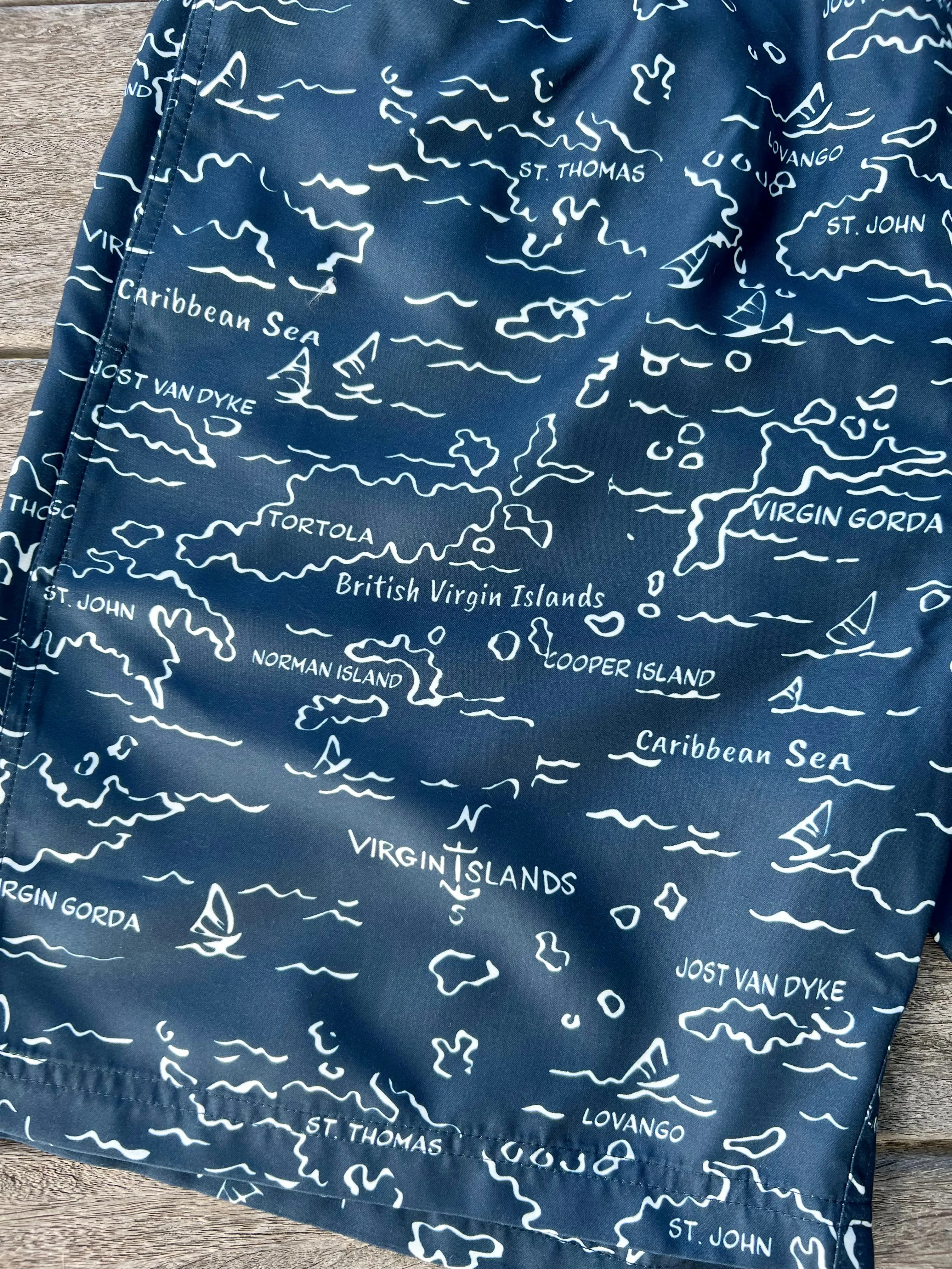 Barbuda Trunk - VI Map Midnight Blue