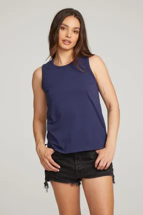 Basic Sapphire Slit Tank