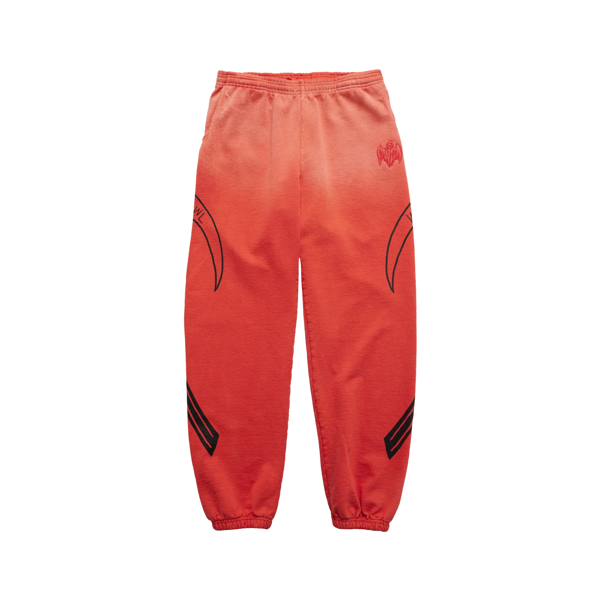 Bat Reaper Scythe Sweatpants - Faded Red