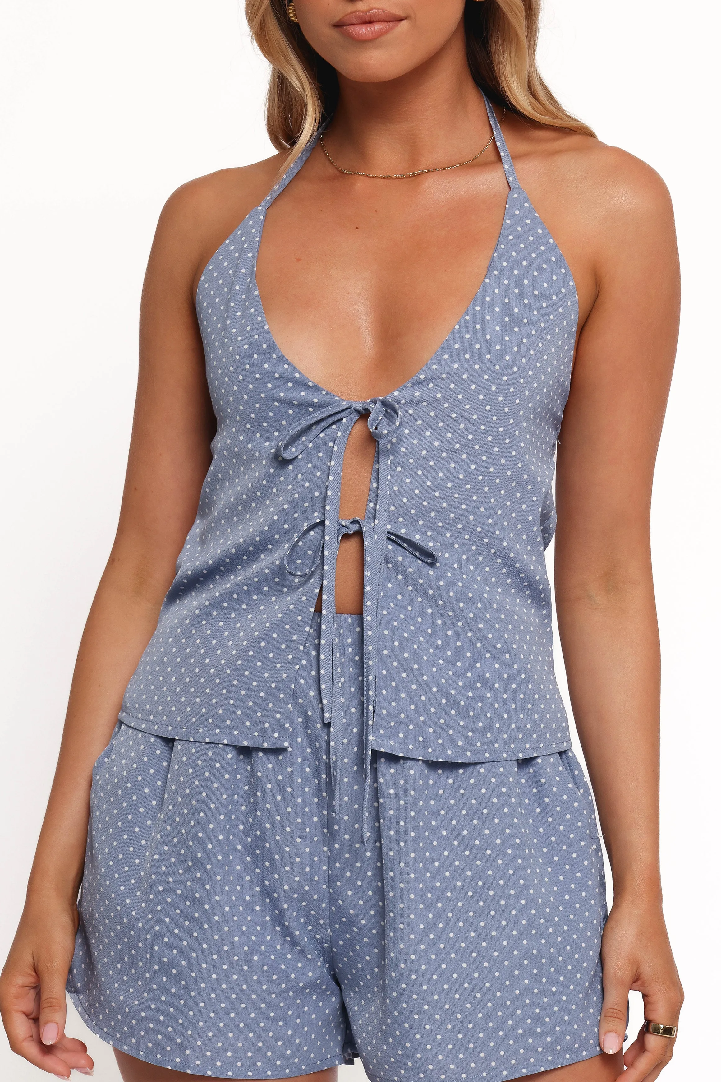 Beau Two Piece Set - Blue Dot