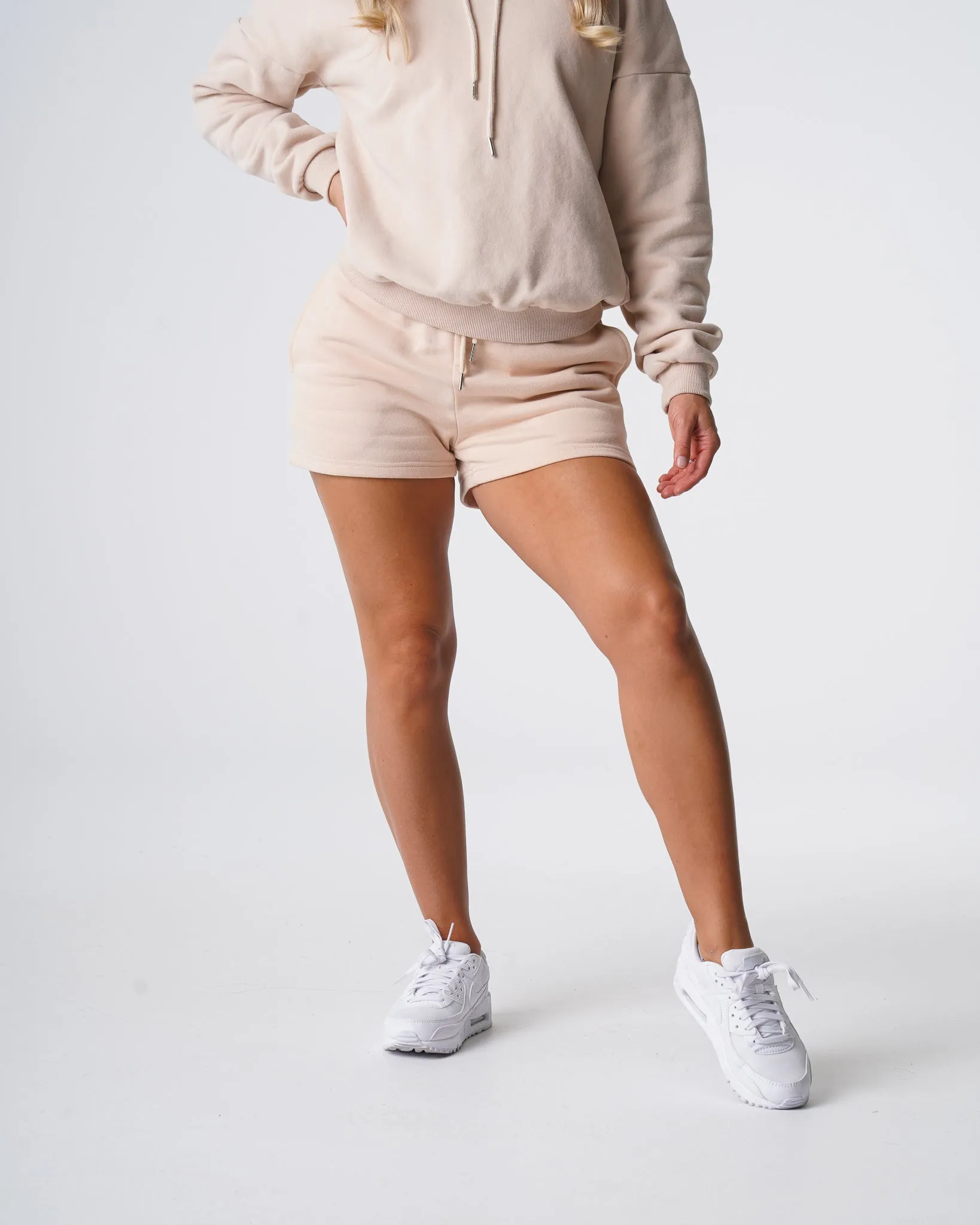 Beige Essential Lounge Shorts