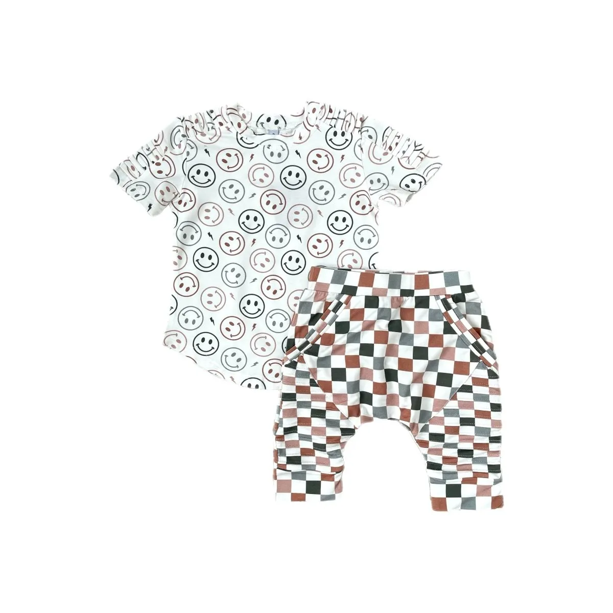 Biker Shorts- Checker