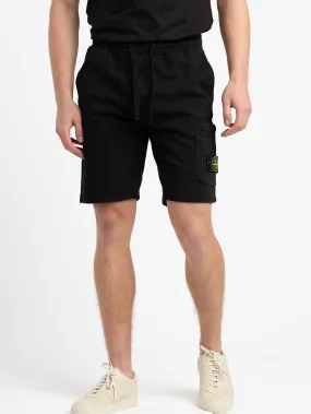 Black Cotton Shorts