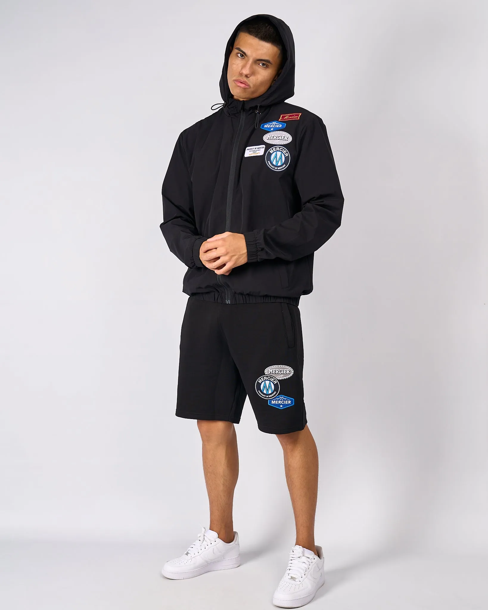 Black OG Mercier Badge Shorts