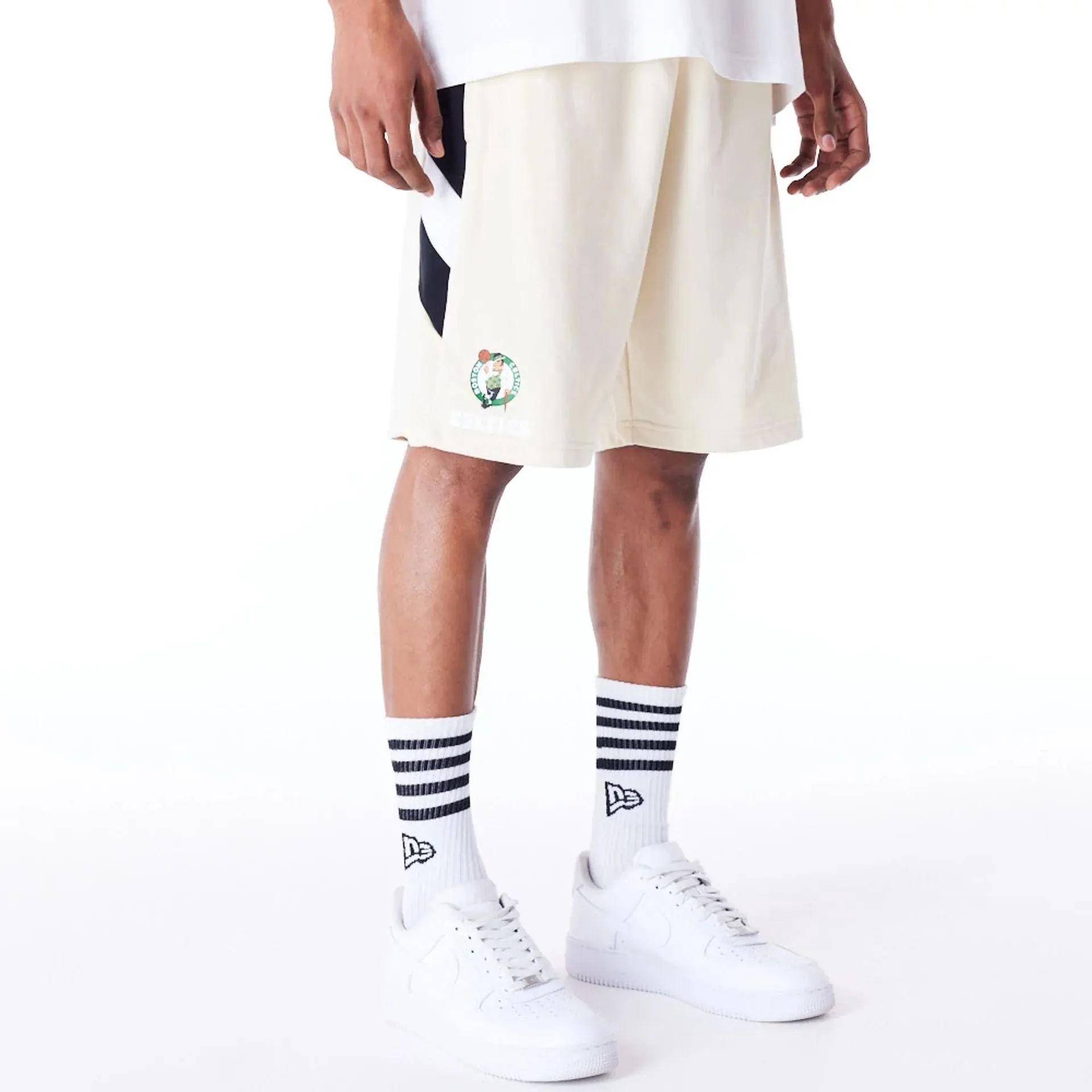 Boston Celtics NBA Panel Stone Oversized Shorts