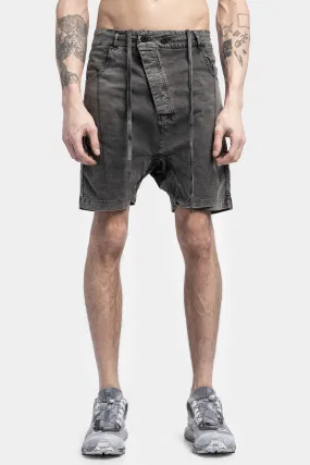 Buckled shorts, Acid grey