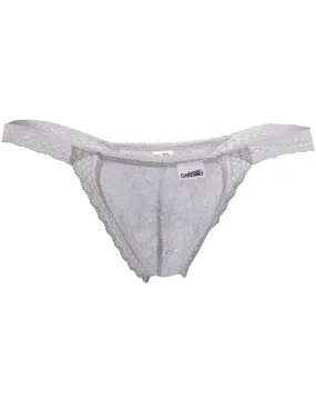 Candyman 99420 Double Lace Thongs Gray