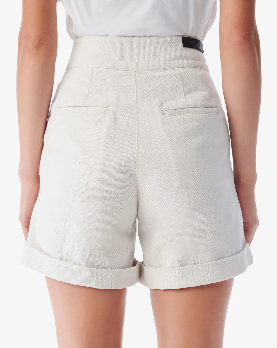 Canva High-Waisted Denim Shorts