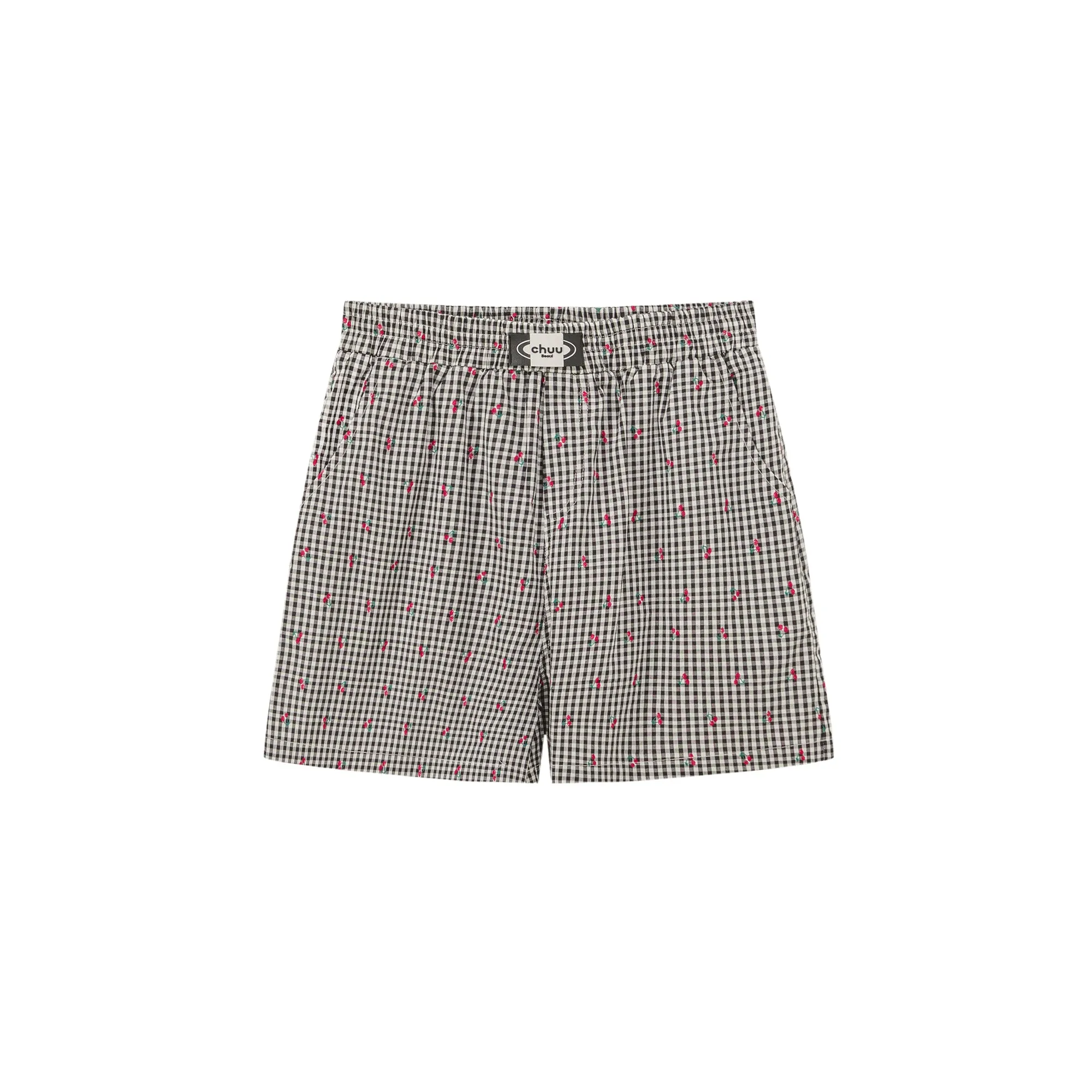 Cherry Check Shorts