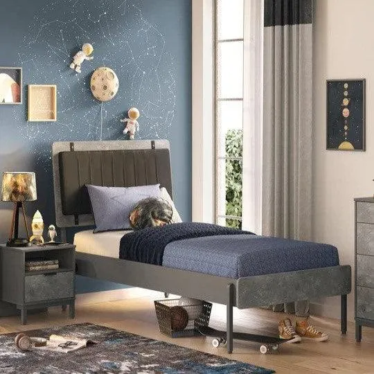 Cilek Space Gray Bed (100X200 Cm Or 120X200 Cm)