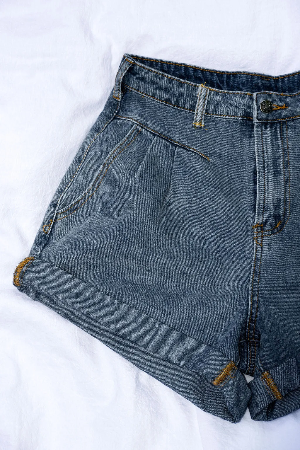 Coaster Shorts - Washed Denim