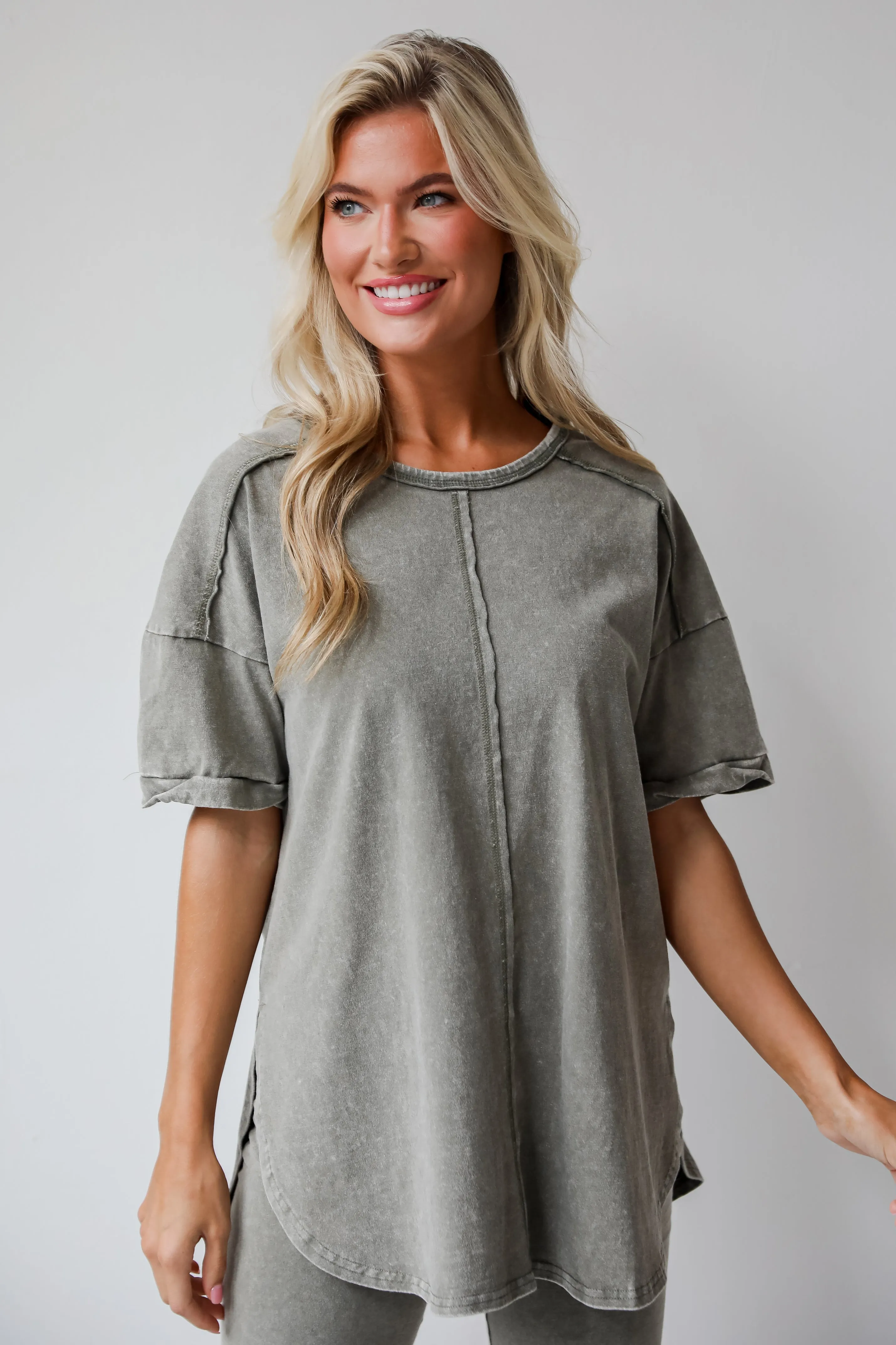 Comfy Mindset Oversized Tee - DU DEAL