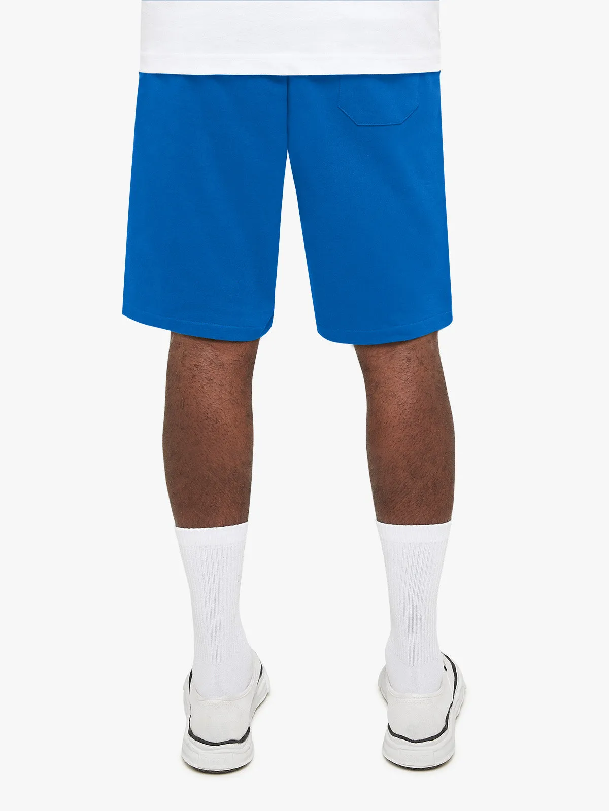 ESSENTIAL COTTON SHORTS - BLUE