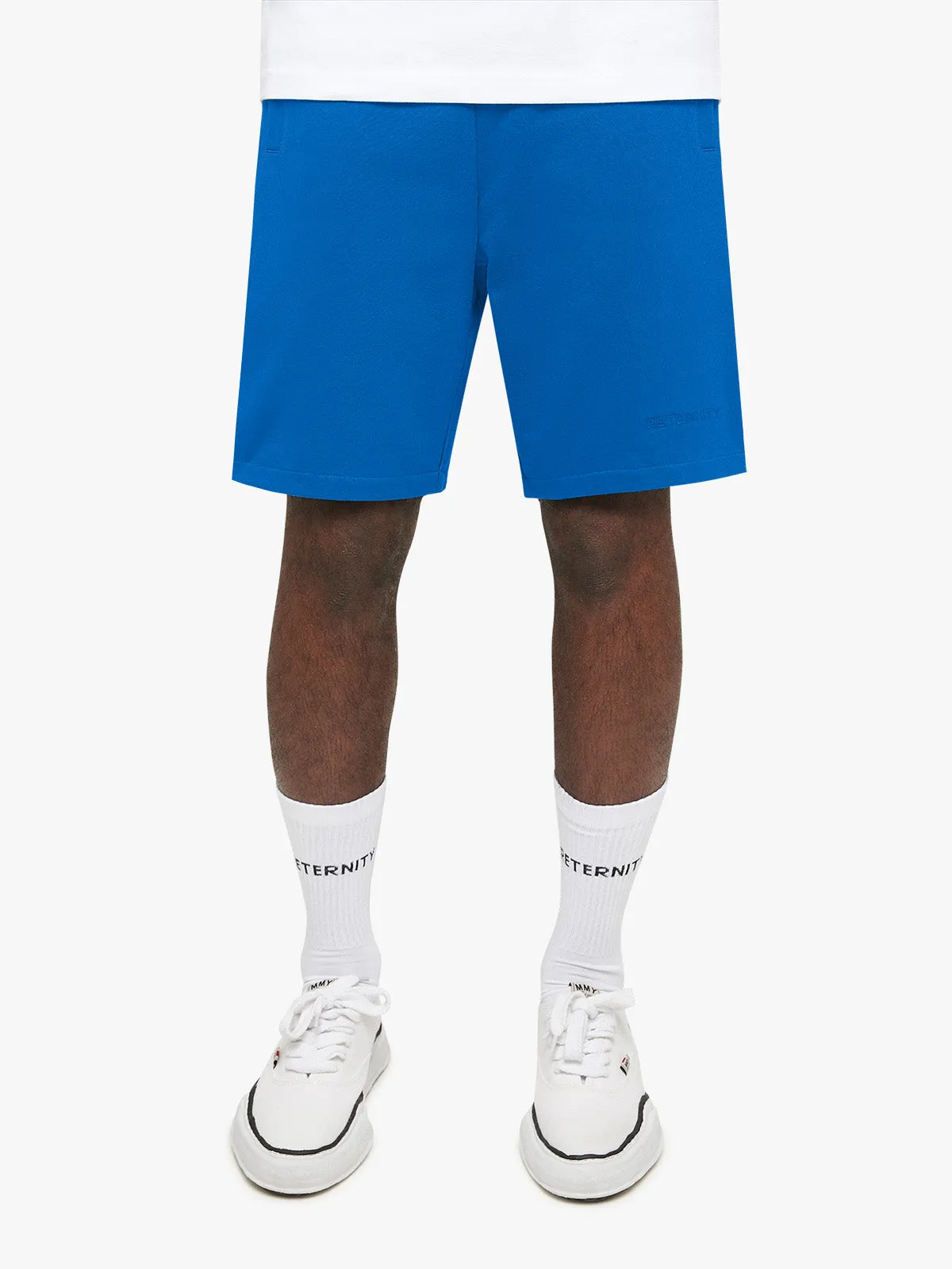 ESSENTIAL COTTON SHORTS - BLUE