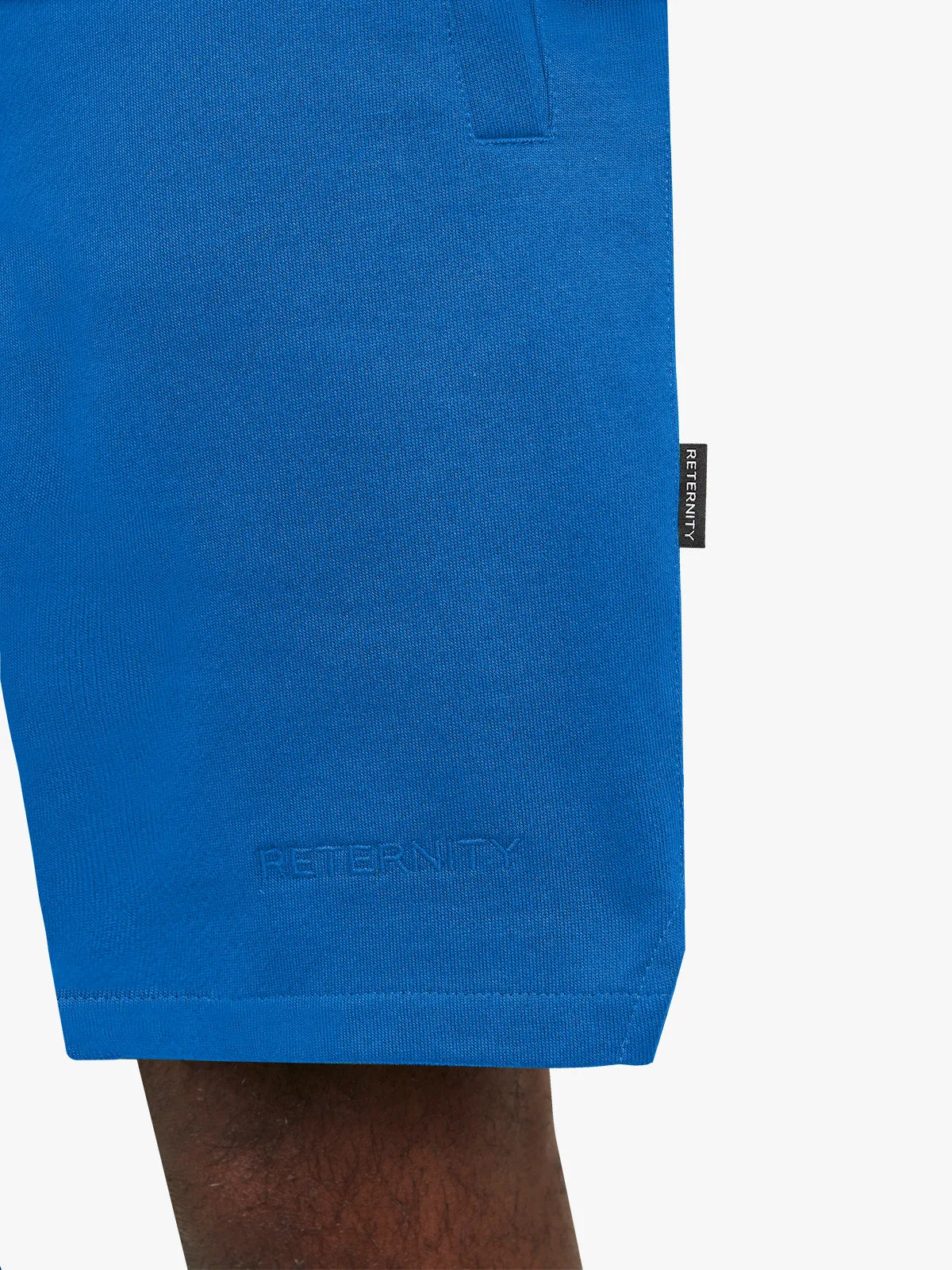 ESSENTIAL COTTON SHORTS - BLUE