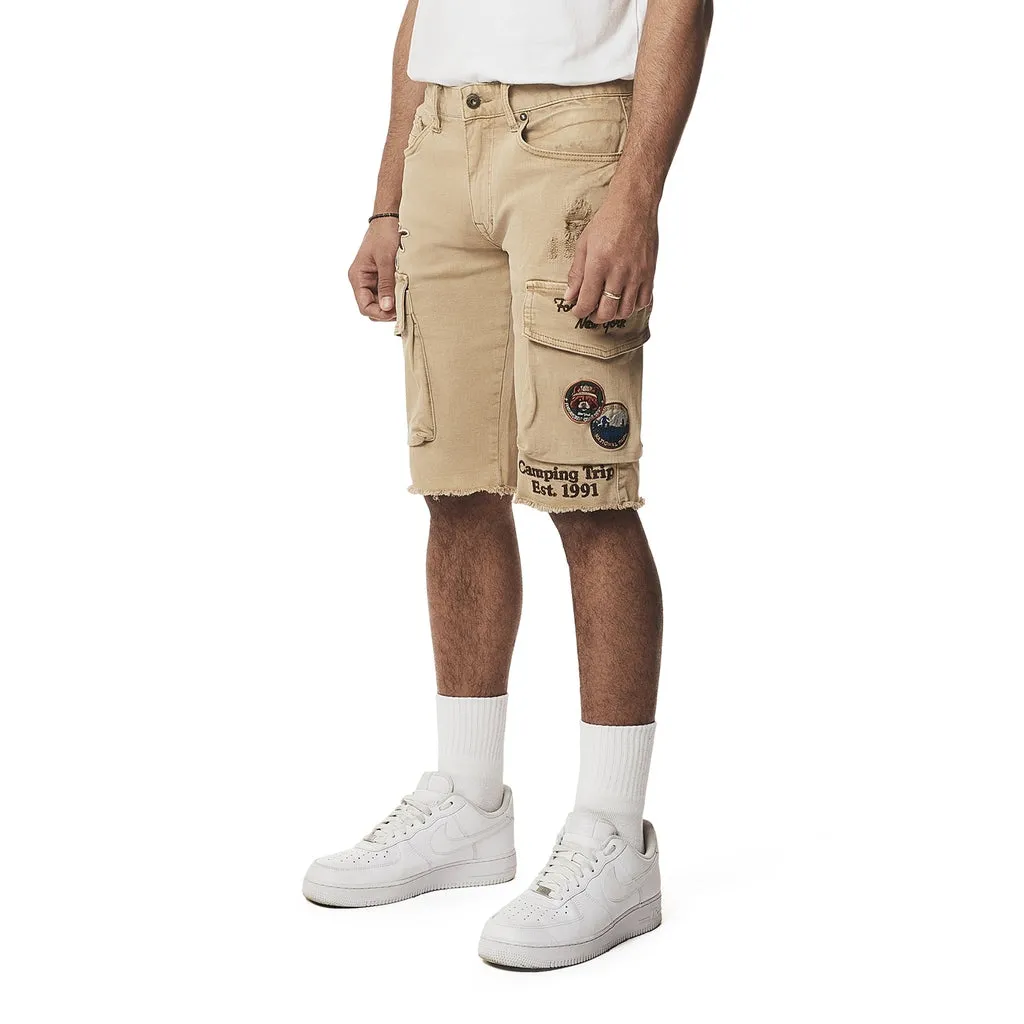 Forest Collection Cargo Twill Shorts - Khaki