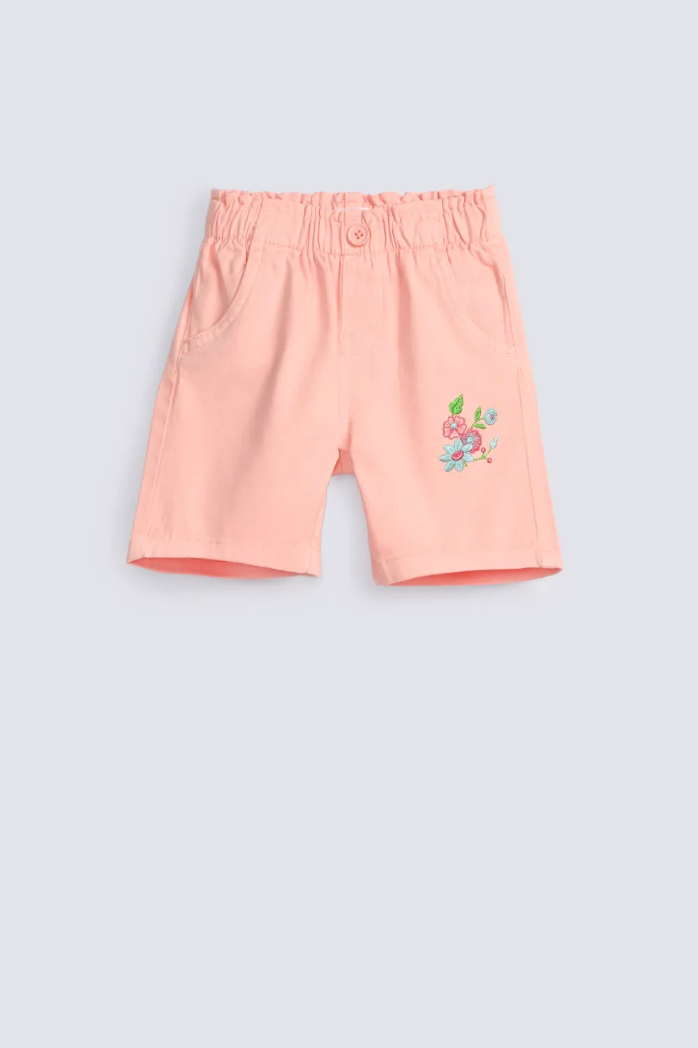 GIRLS EMBROIDERED SHORTS