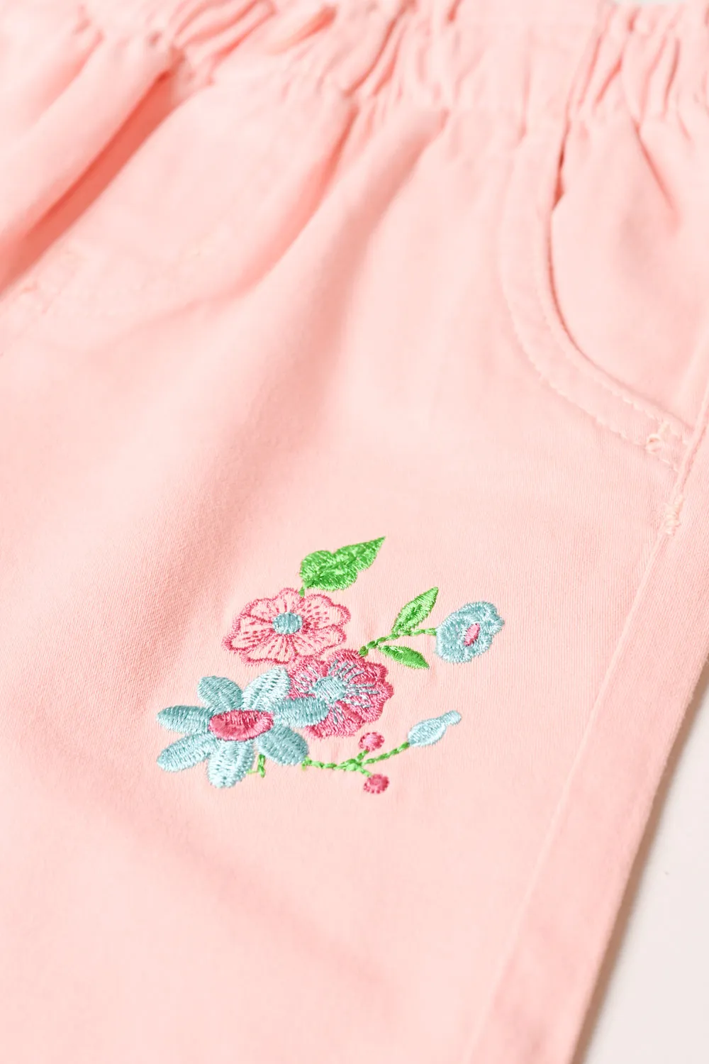 GIRLS EMBROIDERED SHORTS