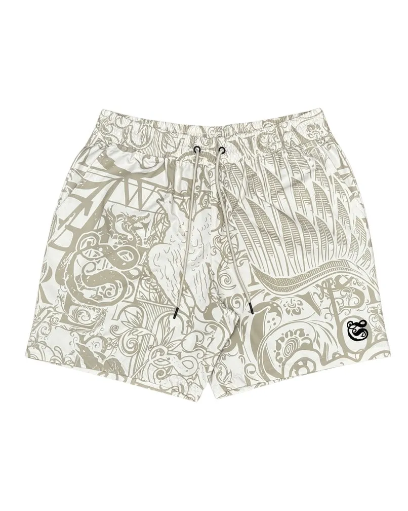 Graffiti Nylon Short Set