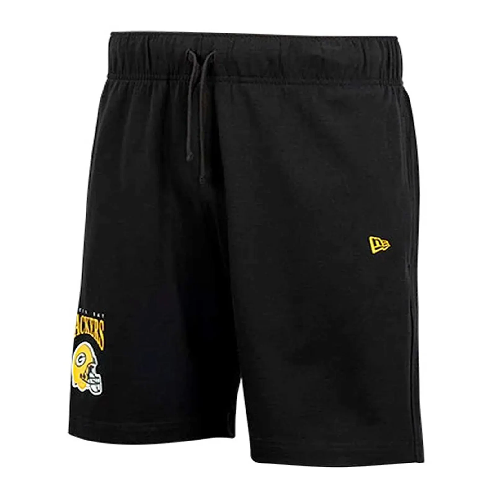 Green Bay Packers NFL Helmet Arch Cotton Shorts Black By New Era