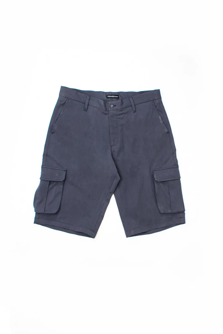 Grey All Weather Stretch Cargo Shorts