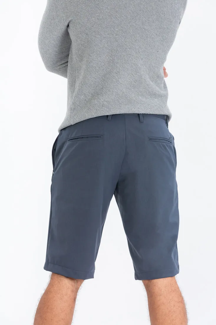 Grey All Weather Stretch Chino Shorts