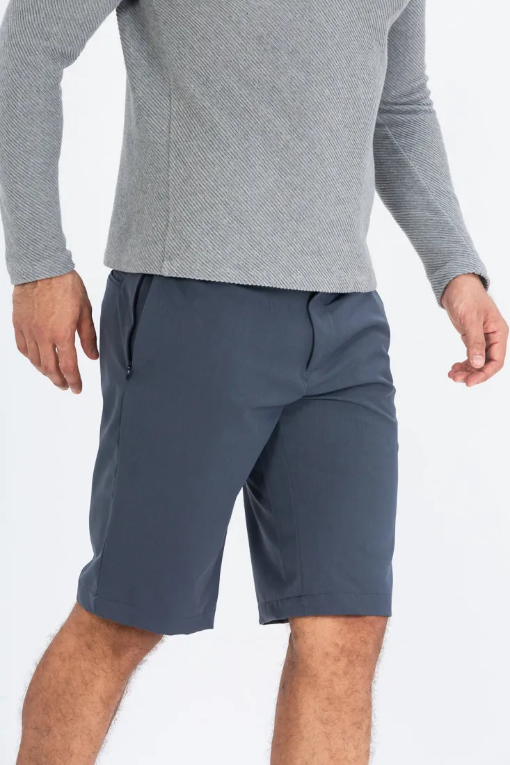 Grey All Weather Stretch Chino Shorts