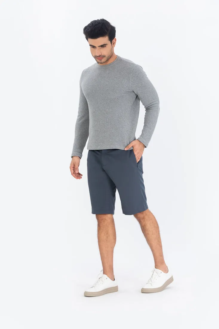 Grey All Weather Stretch Chino Shorts