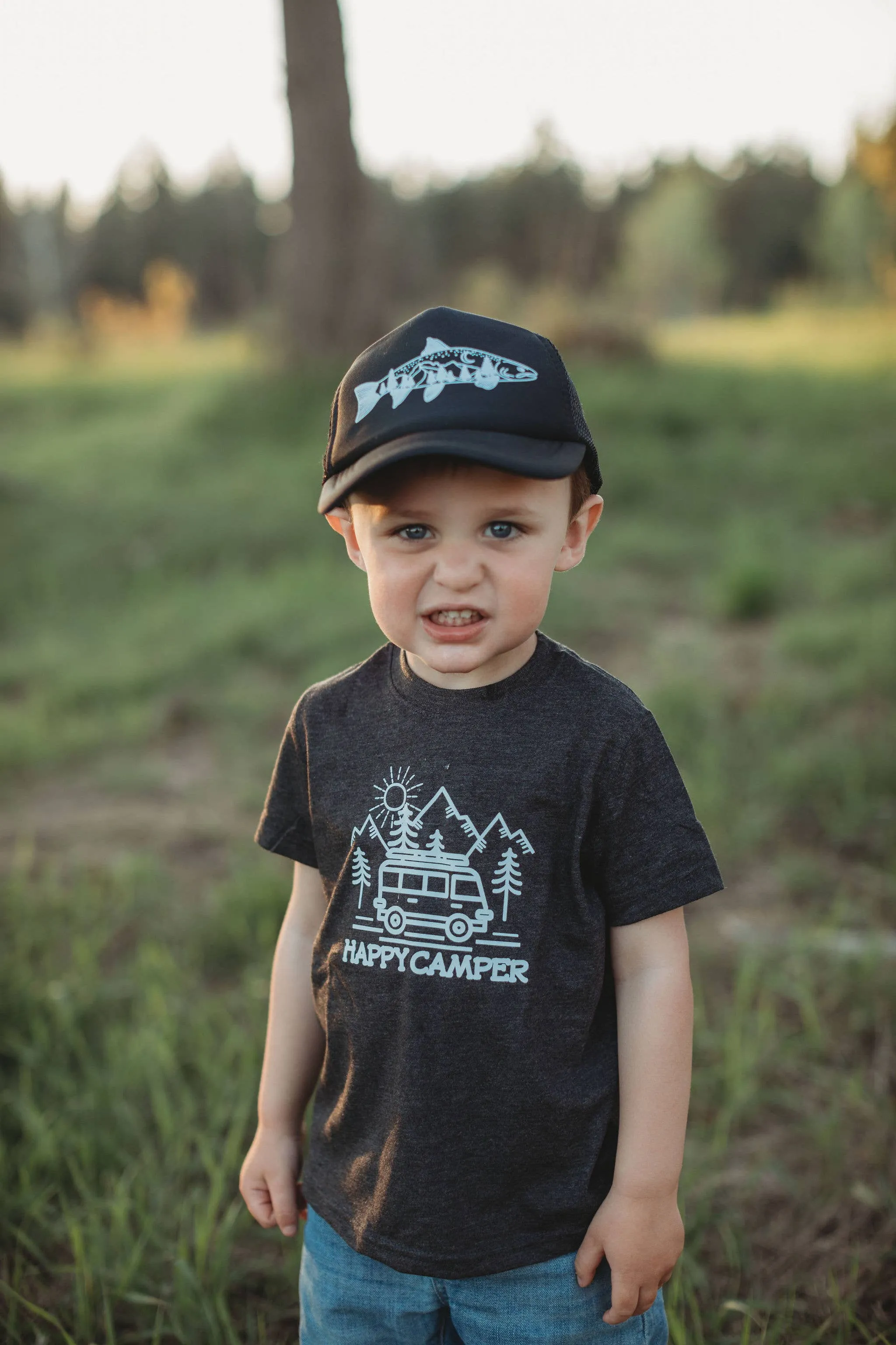 Happy Camper Tee / Vintage Smoke