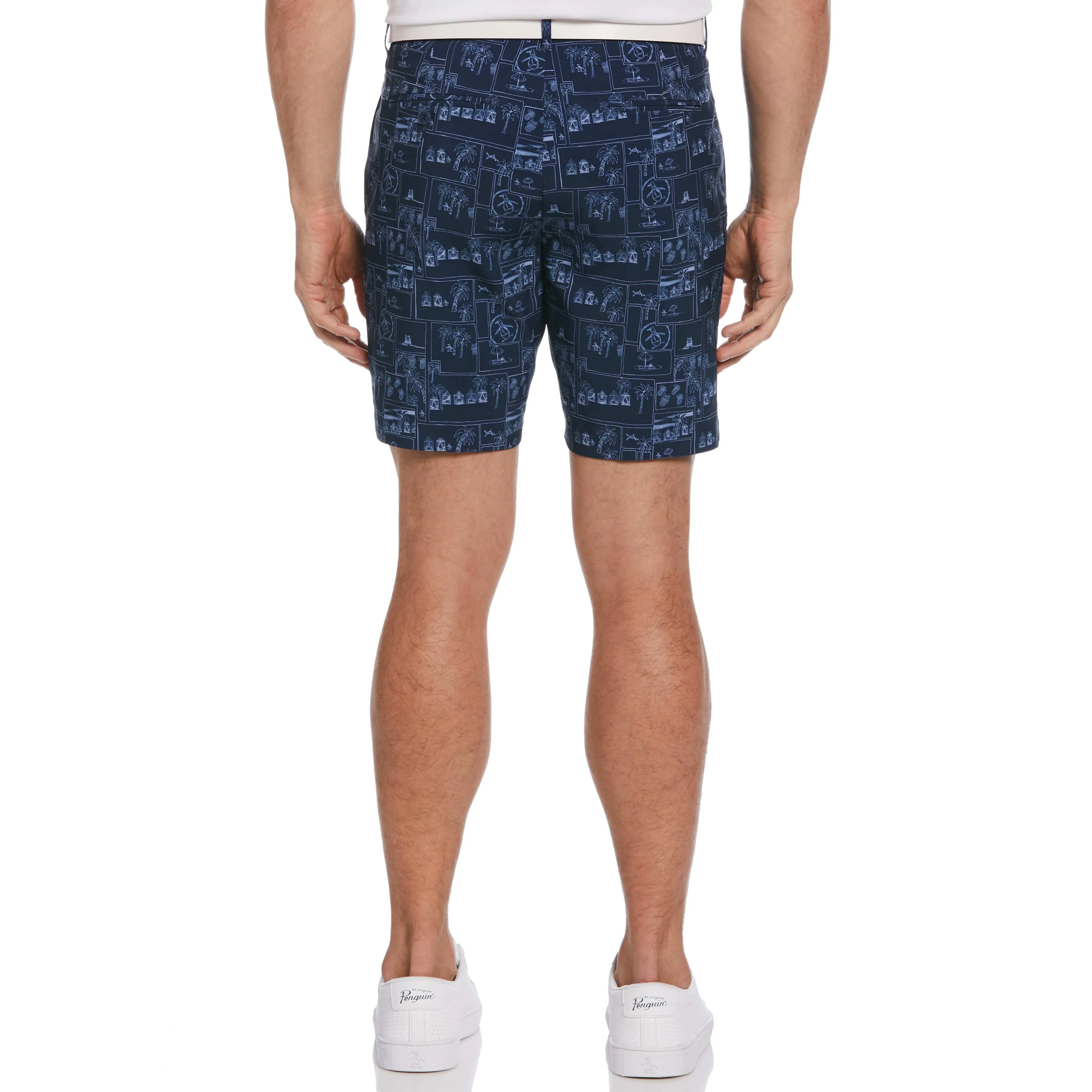 Heritage Beach Club Print Golf Shorts