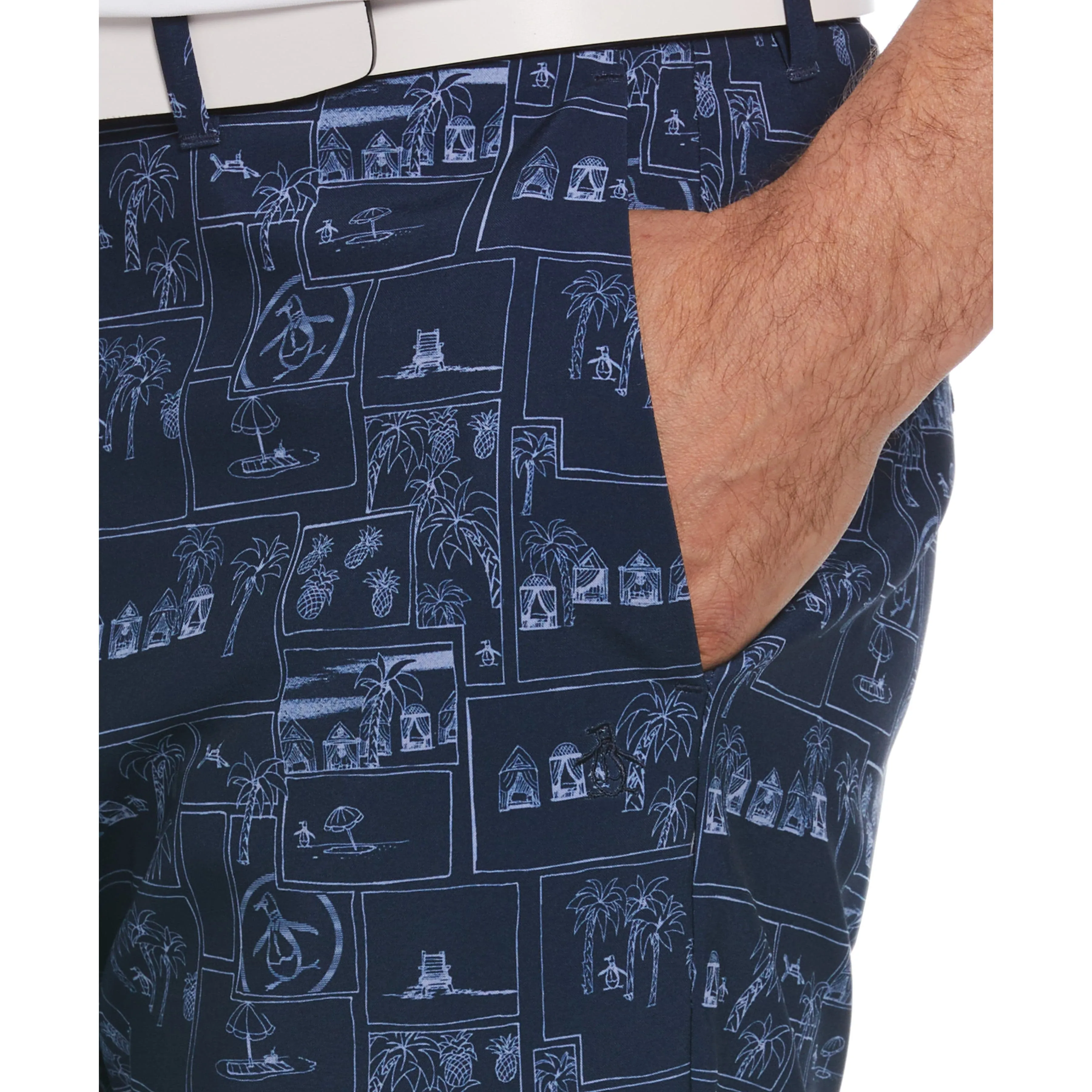 Heritage Beach Club Print Golf Shorts