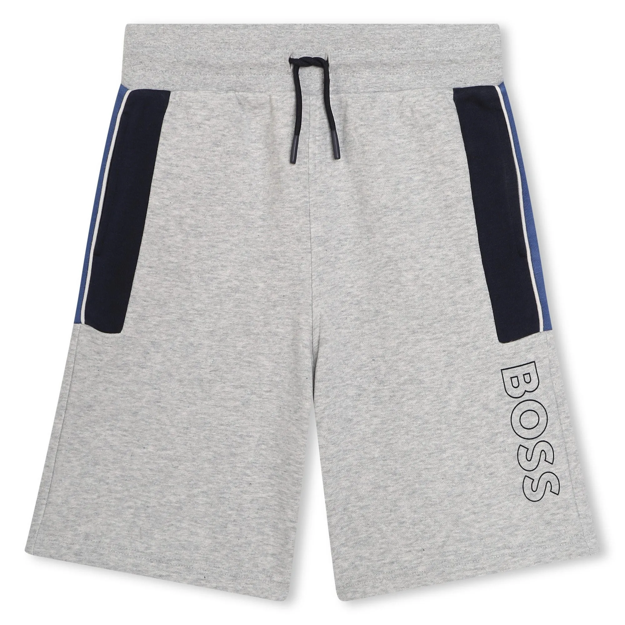 Hugo Boss Boys Grey Fleece Bermuda Shorts_ J50684-A32